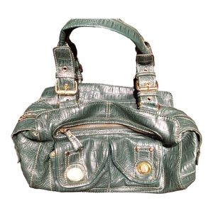Butterfly Double -Strap Shoulder Bag/Tote Women's Hunter Green/Gold